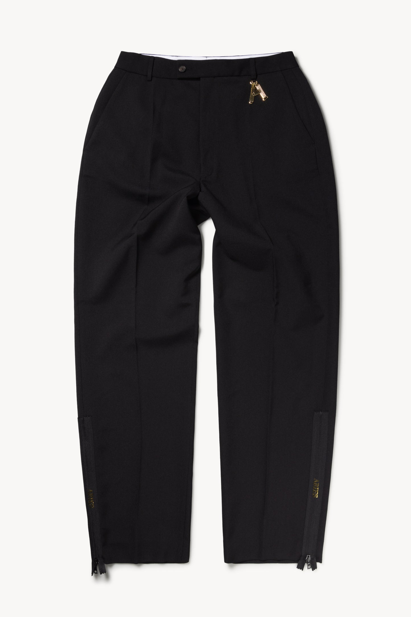 Zip Detail Tailored Trousers