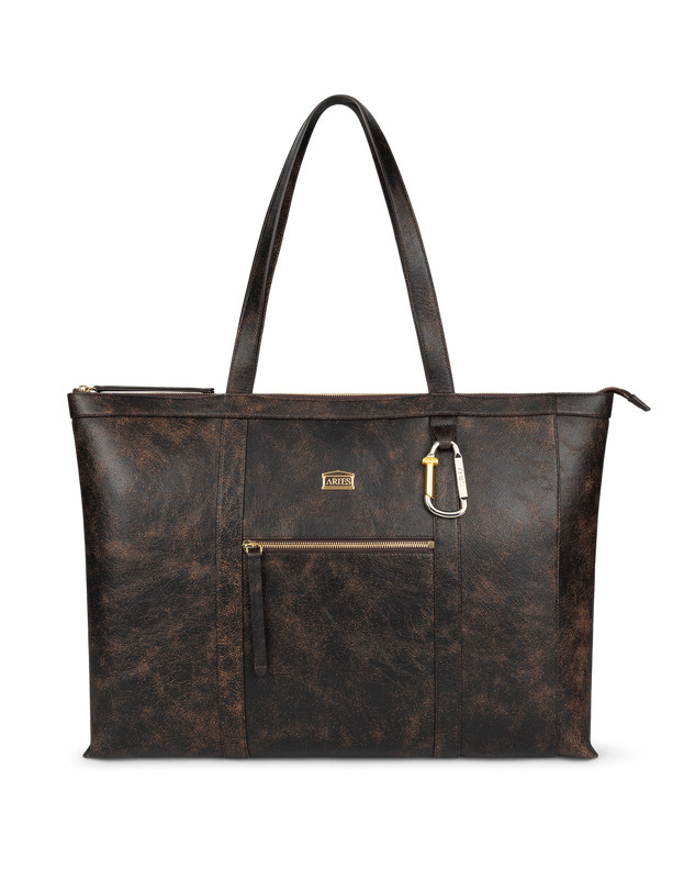 Vintage Leather Niner Shopper Bag