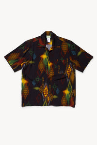 Ikat Print Hawaiian Shirt