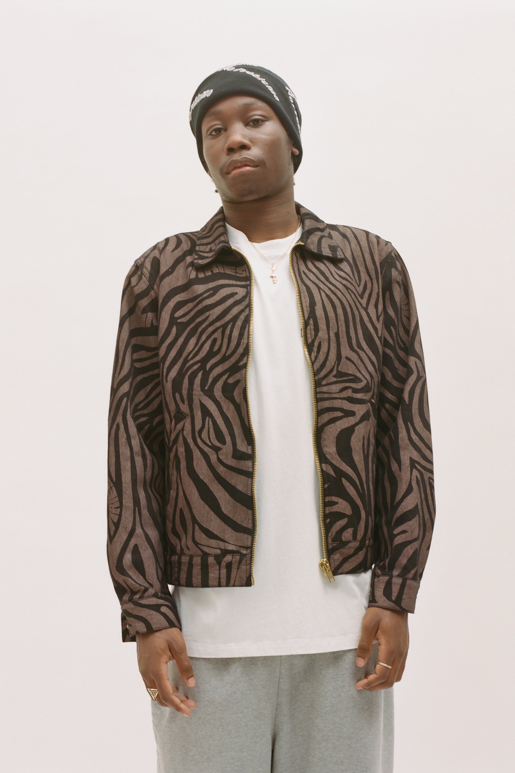 Load image into Gallery viewer, Tiger Print Zip Through Jacket