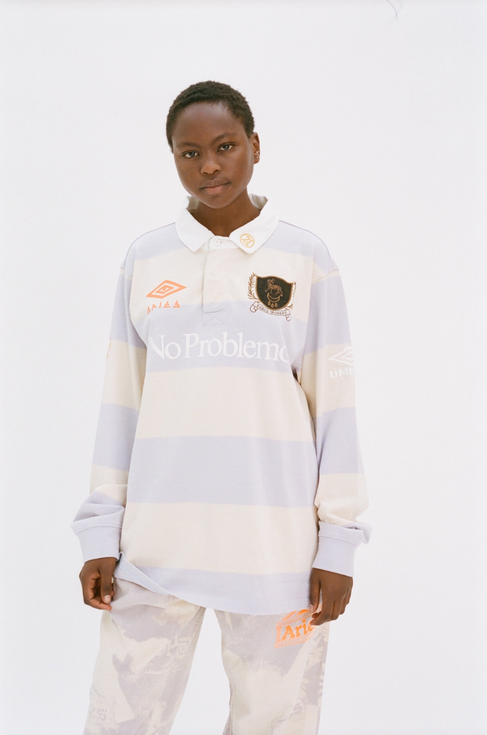Load image into Gallery viewer, Aries x Umbro Inked Rugby Shirt