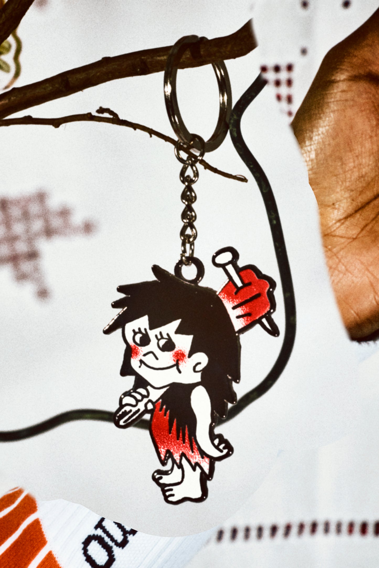 Caveman Keyring