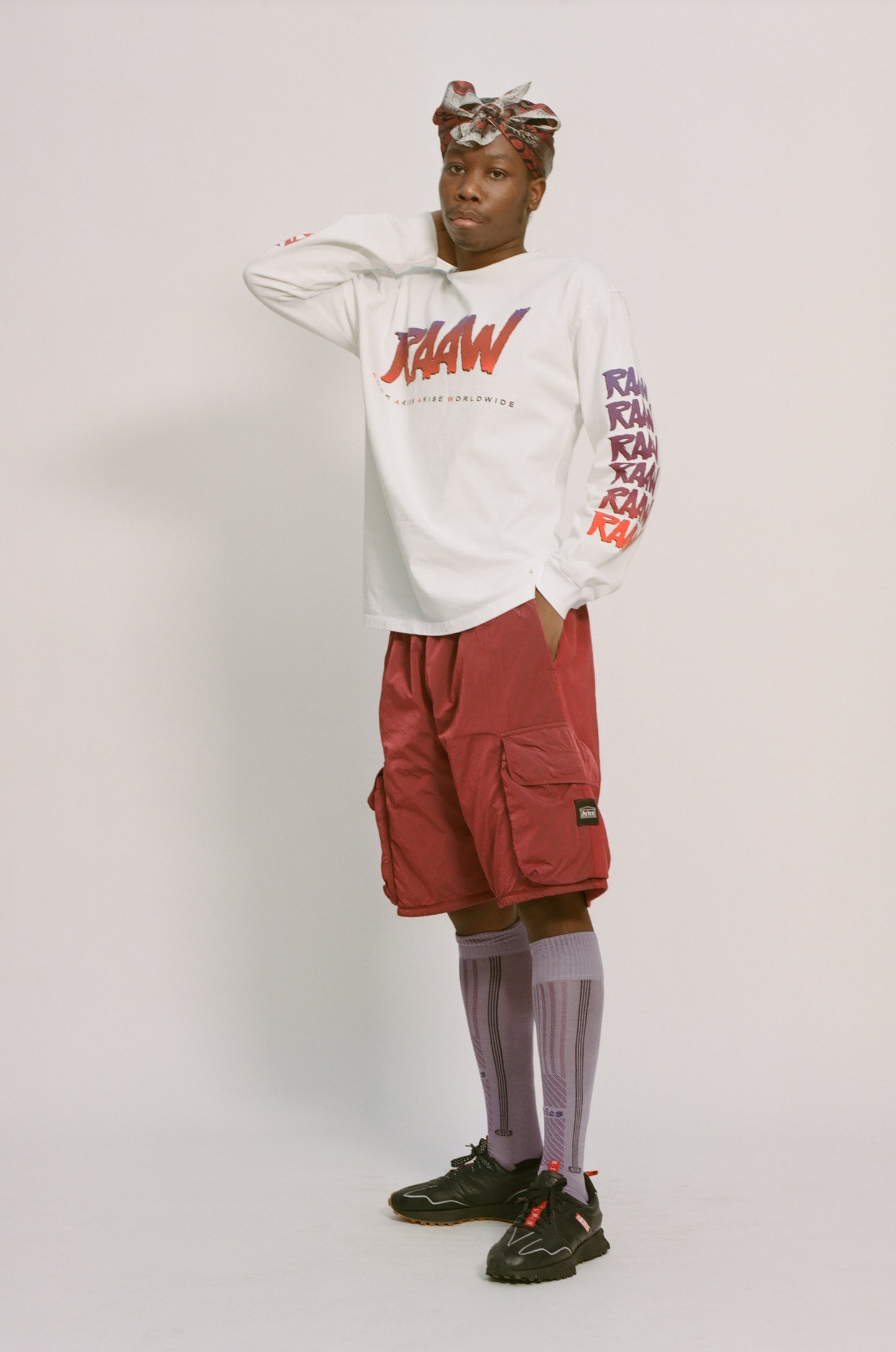 Nylon Hybrid Sweatshort