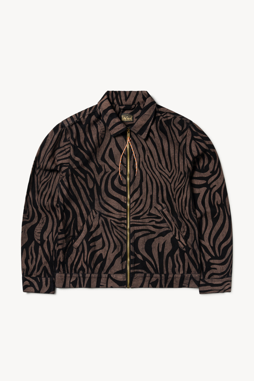 Tiger Print Zip Through Jacket
