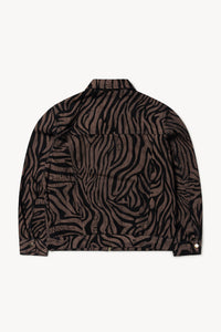 Tiger Print Zip Through Jacket