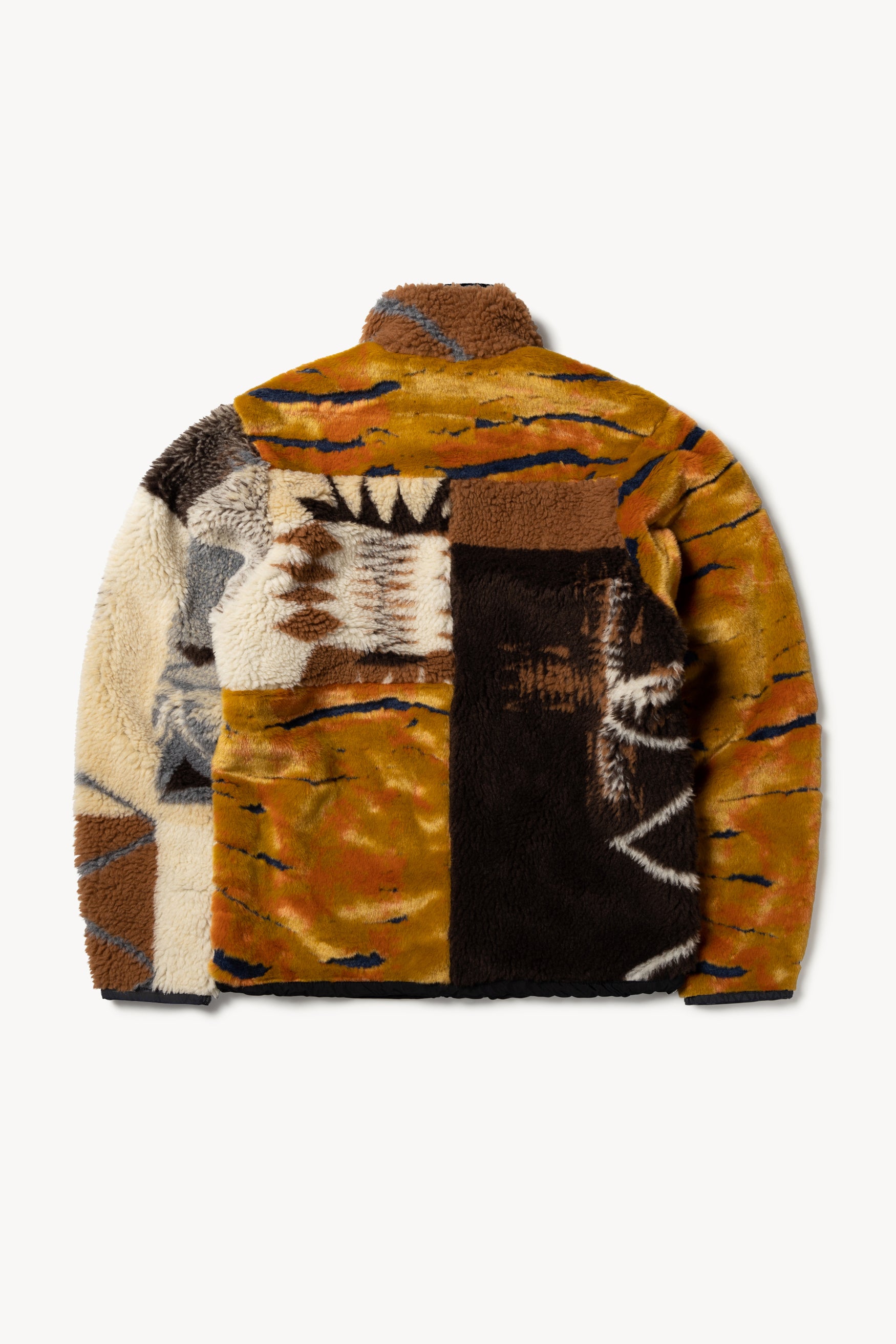 Load image into Gallery viewer, Patchwork Reversible Zip Through Fleece