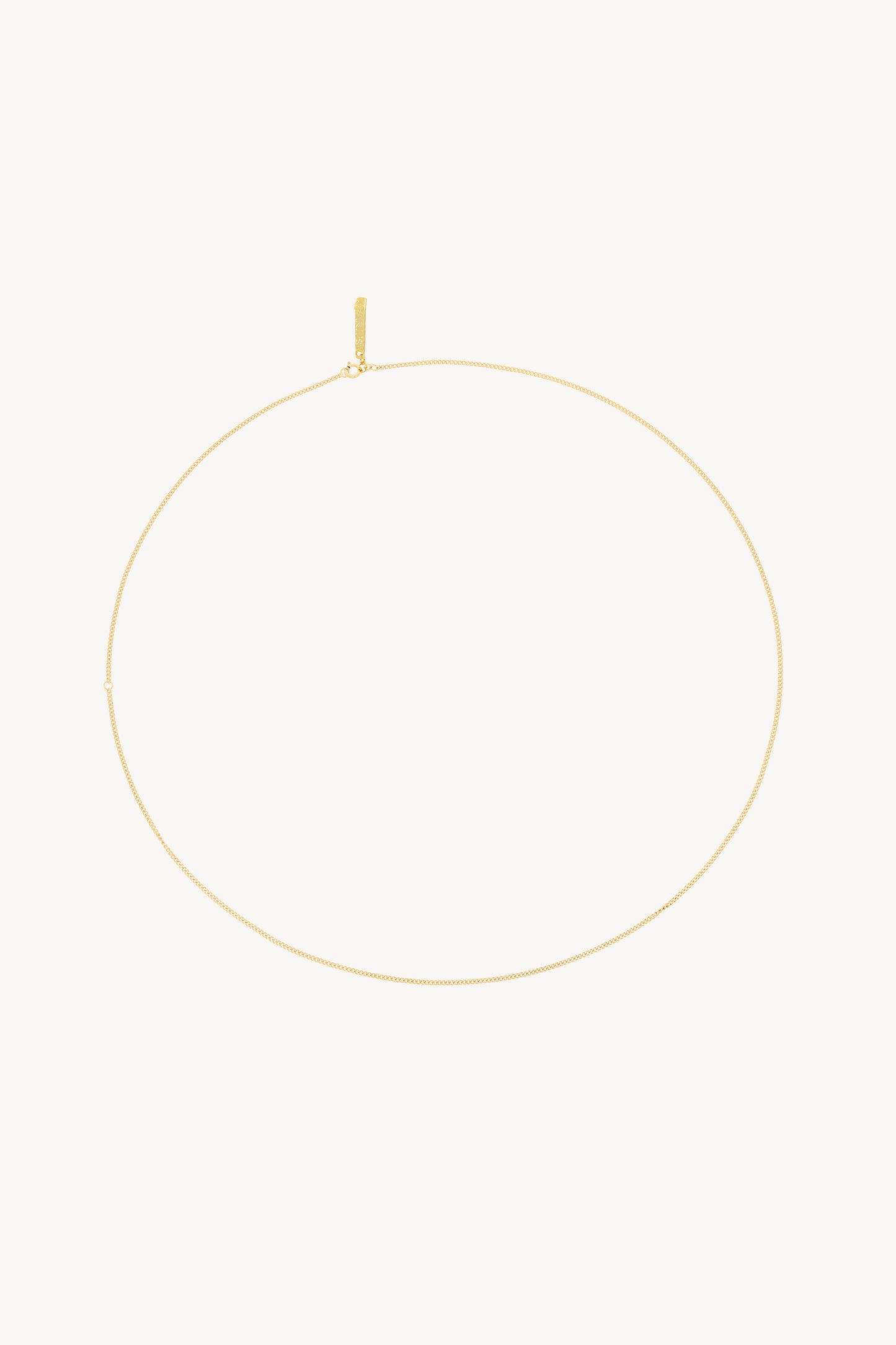 Tiny Column Charm Chain Necklace