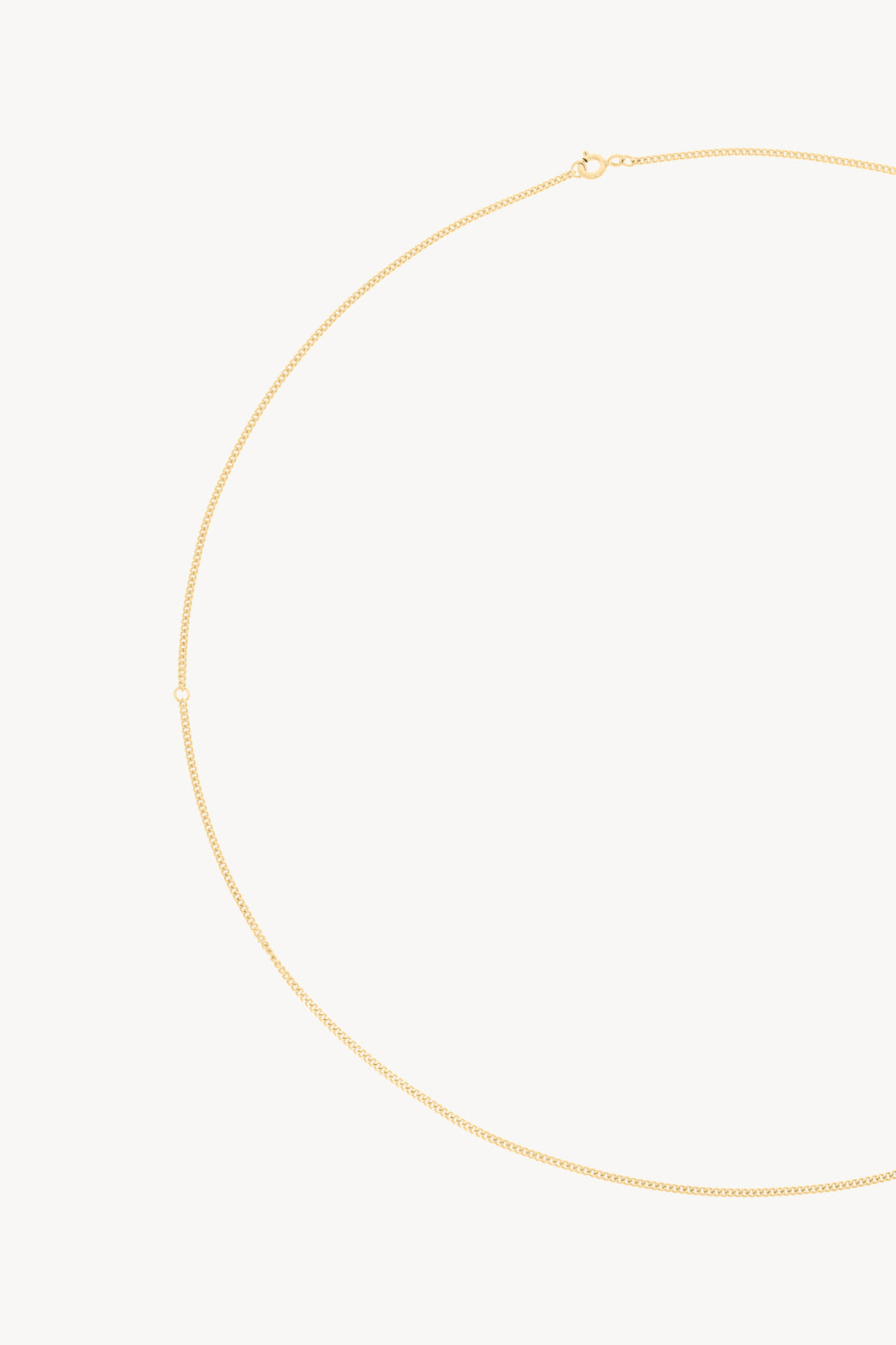 Tiny Column Charm Chain Necklace