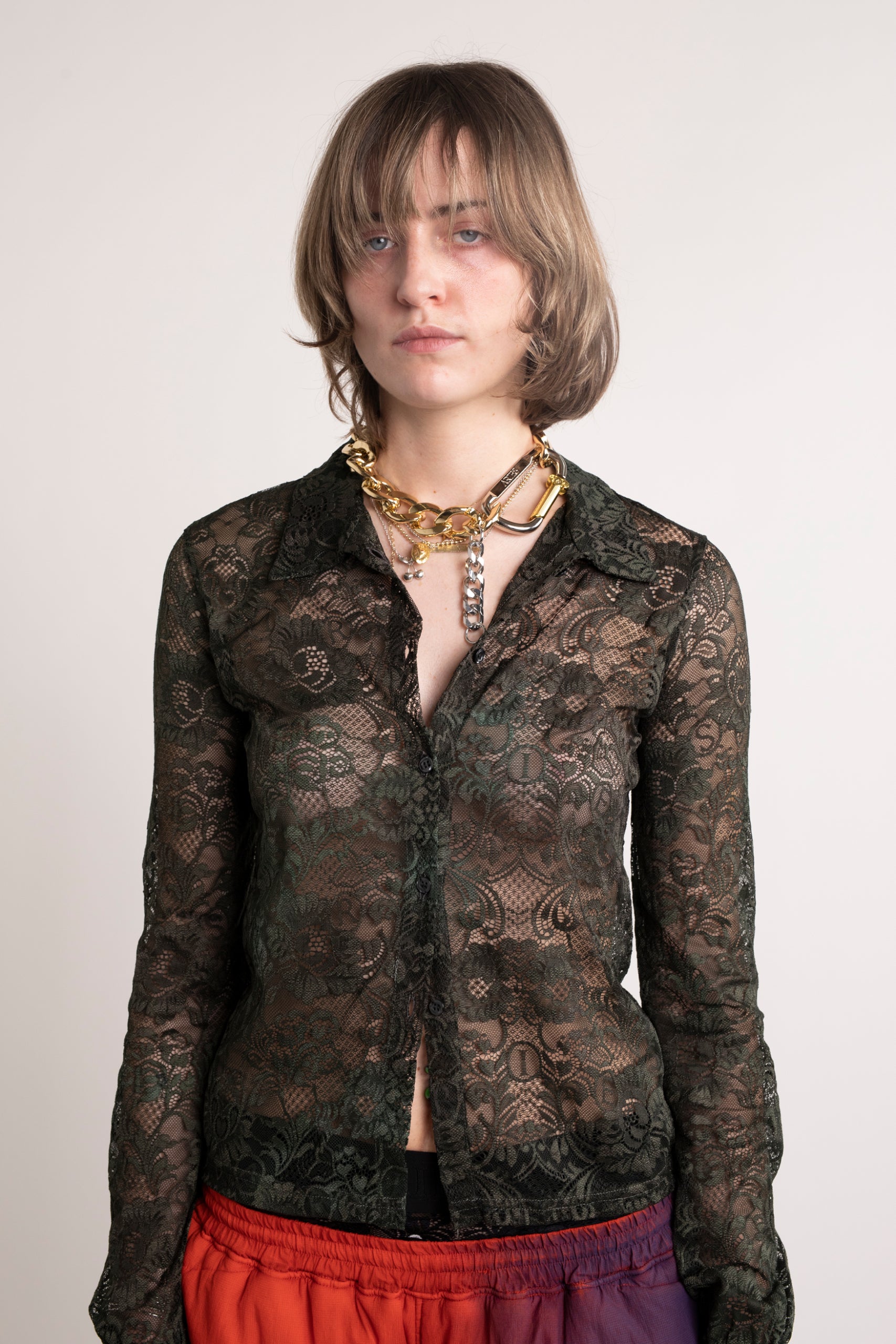 Load image into Gallery viewer, Shrunken Lace Shirt