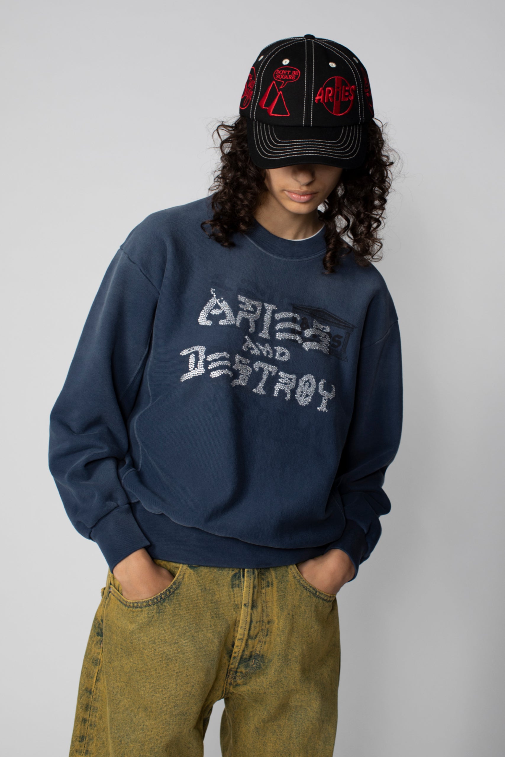 Load image into Gallery viewer, Aged Aries and Destroy Diamante Sweatshirt