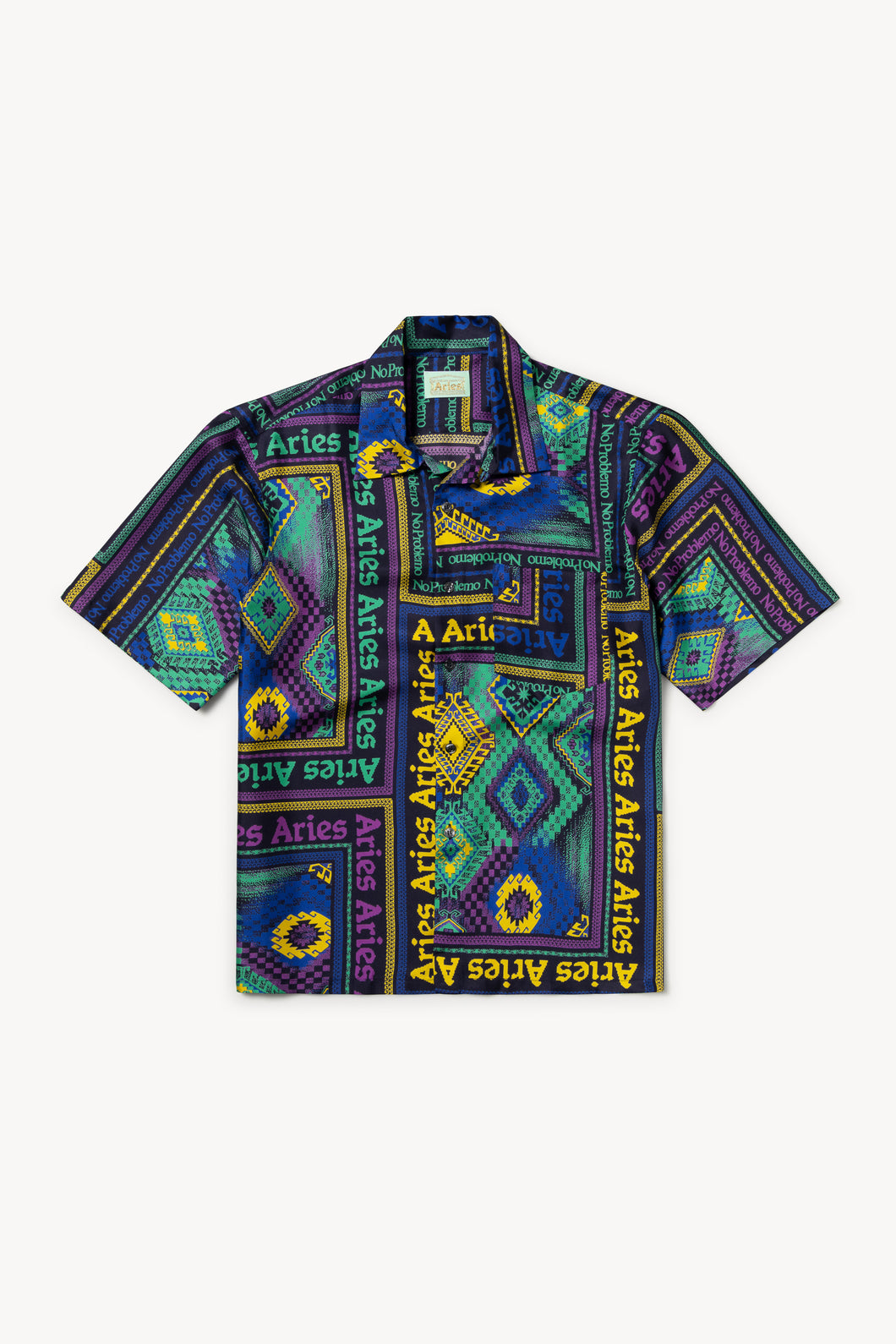 Scarf Print Silk Shirt