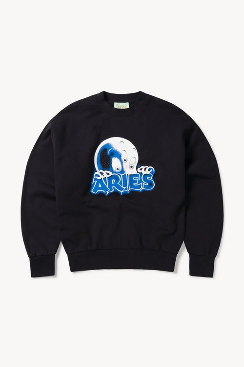 Aries Arise Allover Logo Sweatshirt