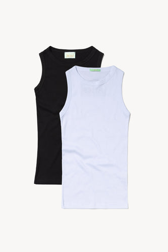 Racer-back Rib Vest (Twin Pack)