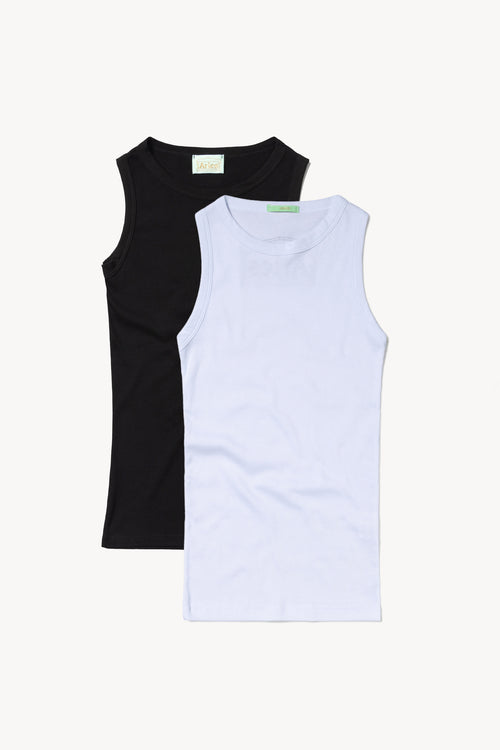 Racer-back Rib Vest (Twin Pack)